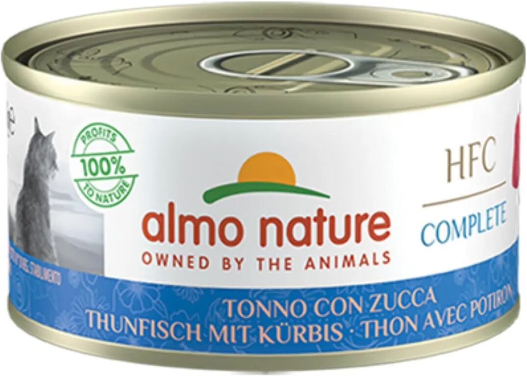 ALMO NATURE HFC Complete Cat Lattina Multipack 24x70G TONNO CON ZUCCA