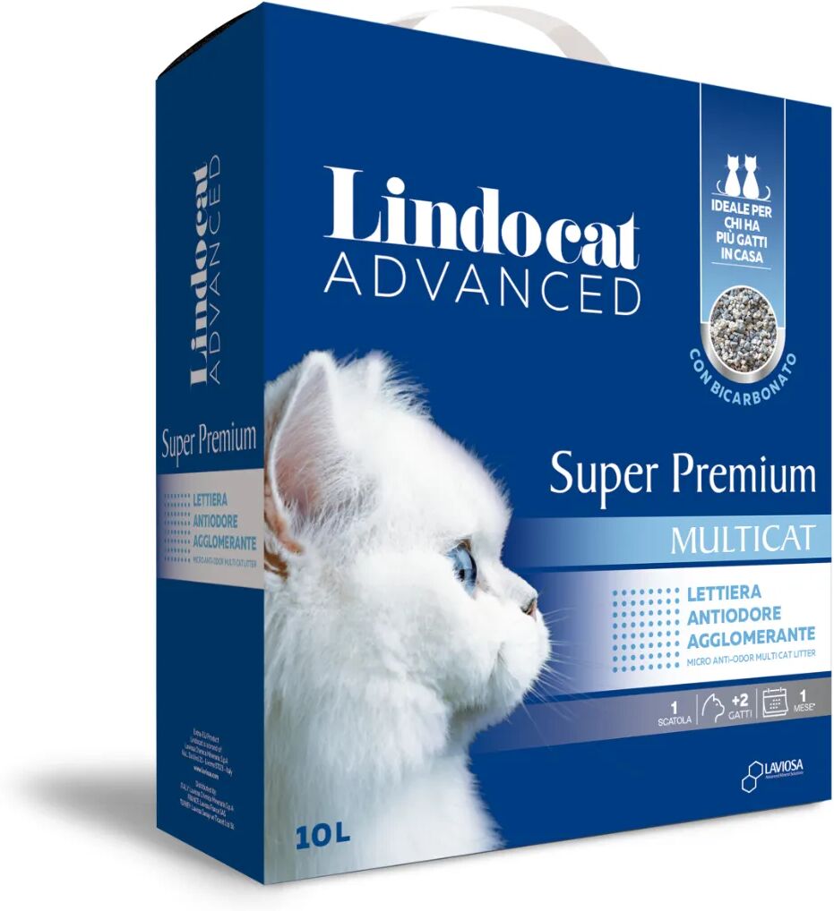 LINDOCAT Advanced Lettiera Agglomerante Super Premium Multicat 10L