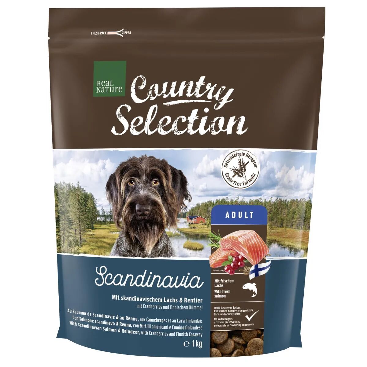 REAL NATURE Country Selection Cane Adult Scandinavia 1KG