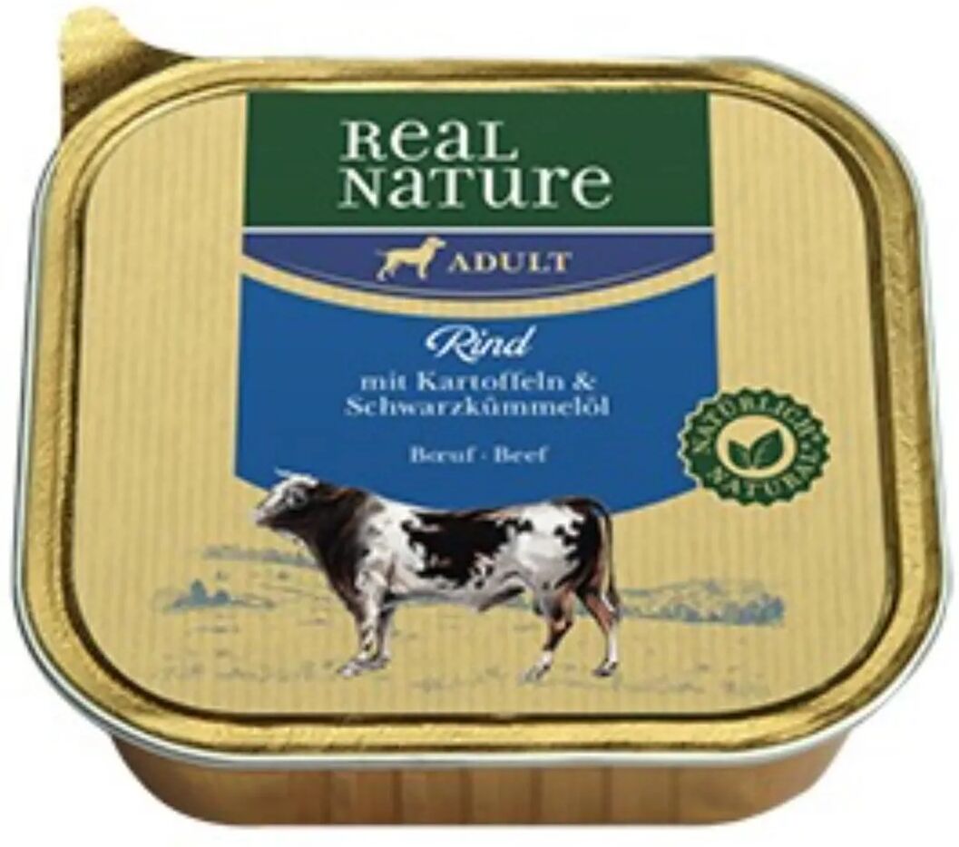 REAL NATURE Dog Vaschetta Multipack 17x100G MANZO E PATATE