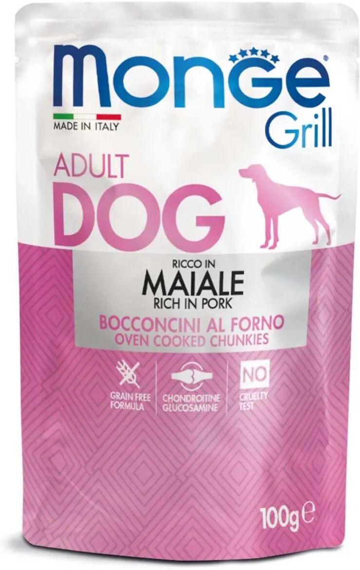 MONGE Grill Dog Busta Multipack 24x100G MAIALE