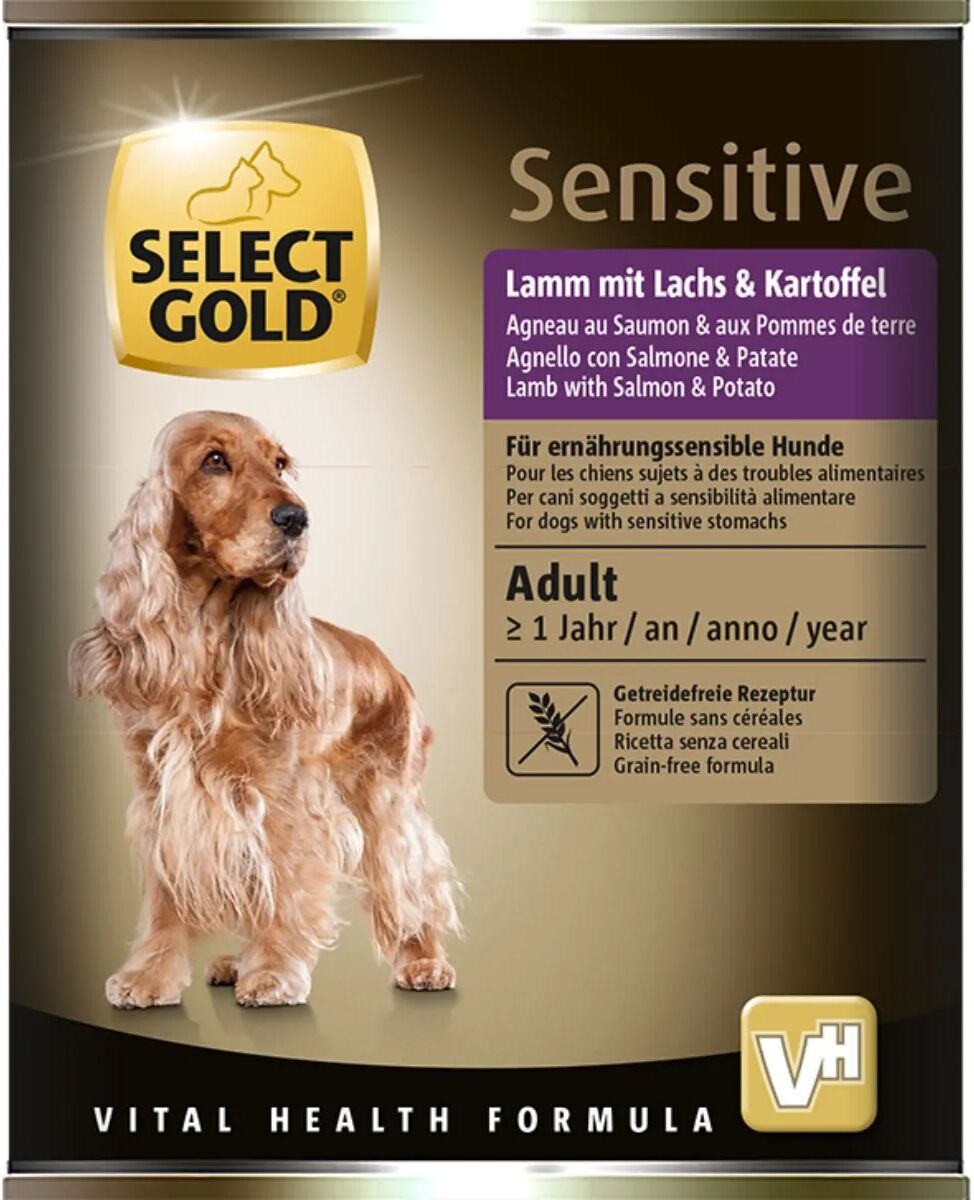 SELECT GOLD Sensitive Dog Lattina 400G AGNELLO CON SALMONE E PATATE