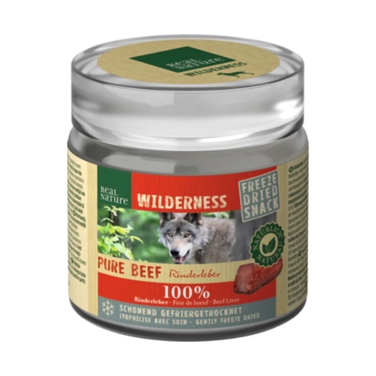 REAL NATURE Wilderness Snack Dog Freeze Dried 50G MANZO