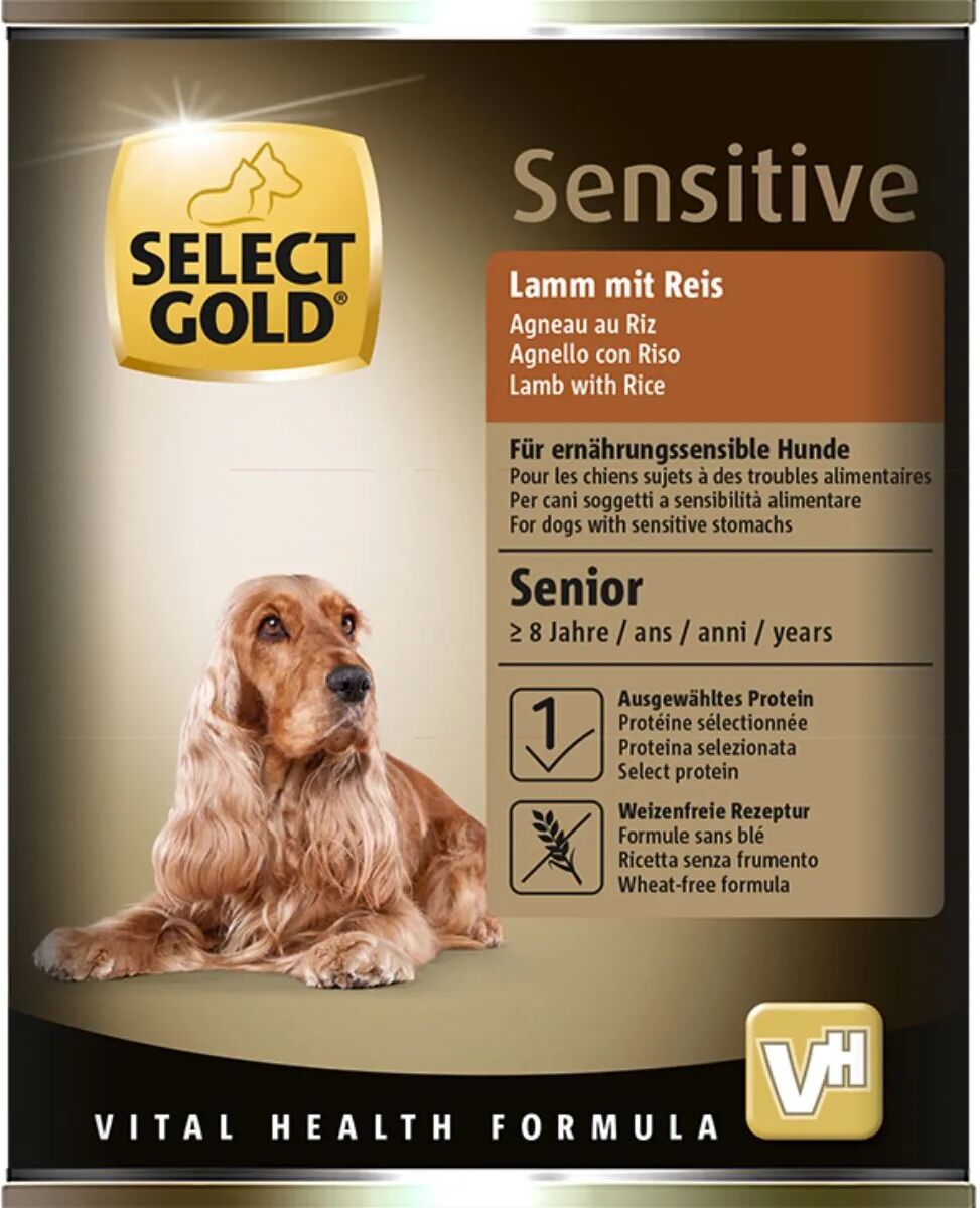 SELECT GOLD Sensitive Dog Senior Lattina 400G AGNELLO CON RISO