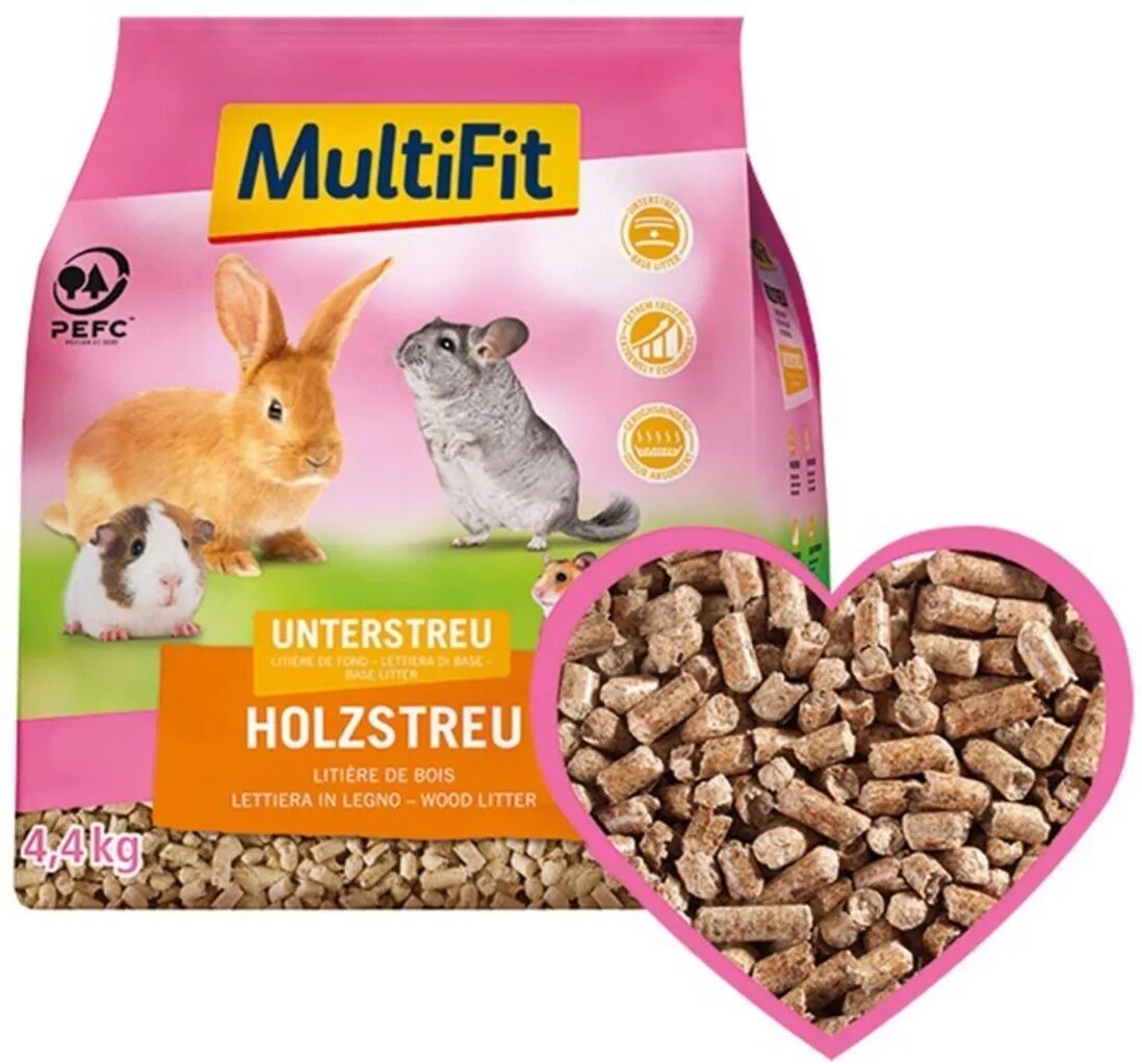 MULTIFIT Lettiera Pellet Legno 4.4KG