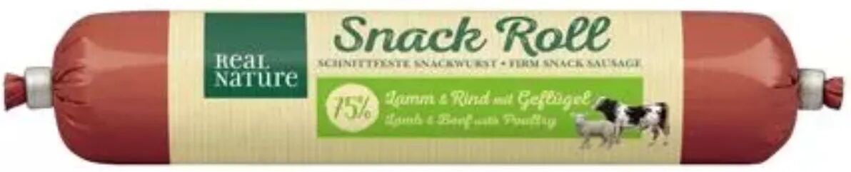 REAL NATURE Wilderness Snack Dog Roll 80G AGNELLO/MANZO/POLLO