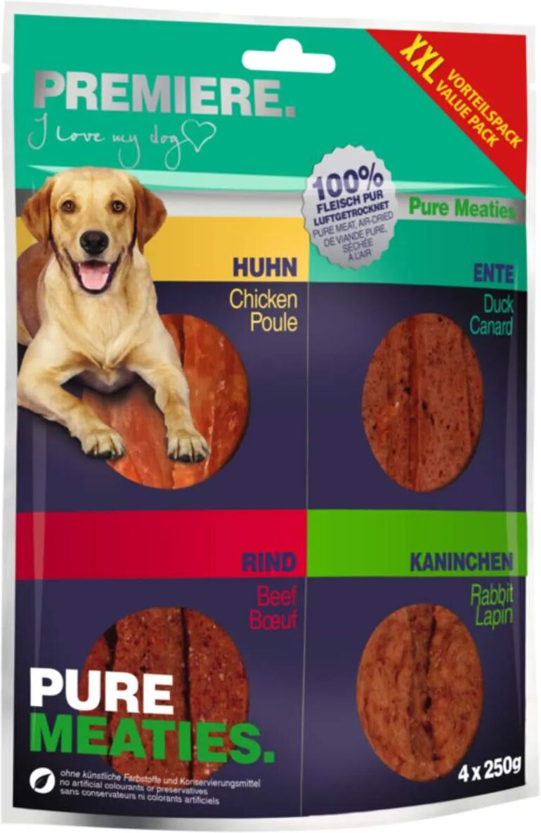 PREMIERE Snack Dog Pure Meaties Mix 250GX4