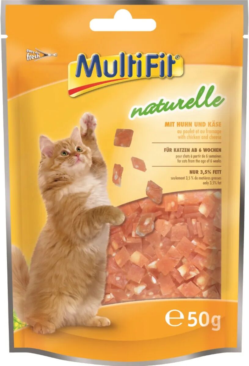 MULTIFIT Naturelle Snack 50G POLLO E FORMAGGIO