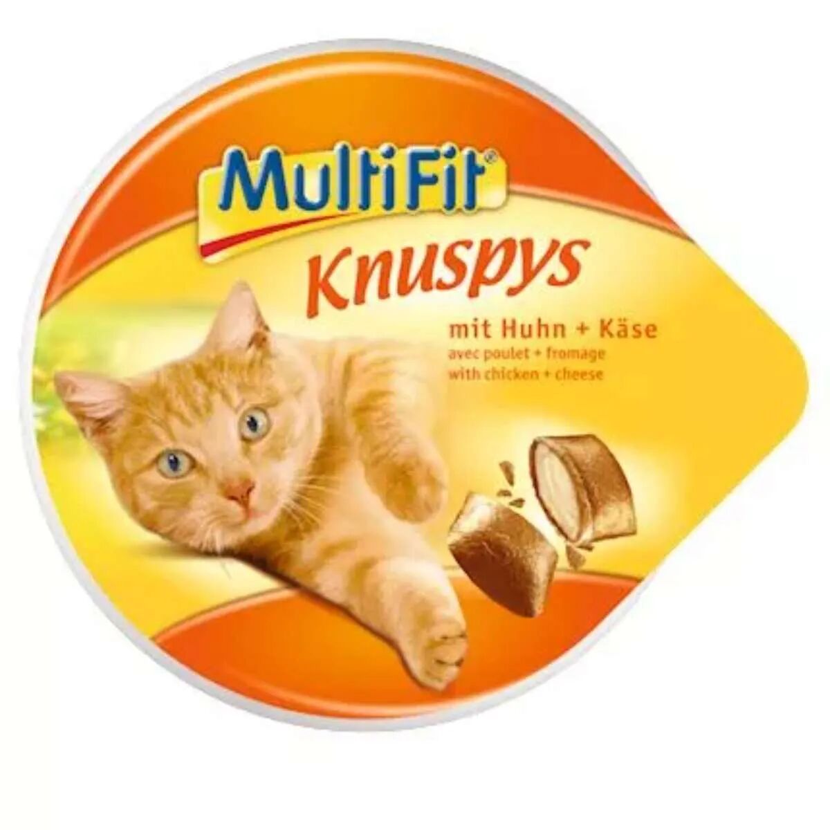 MULTIFIT Knuspys Cat Snack 60G POLLO/FORMAGGIO