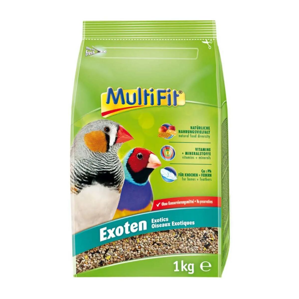 MULTIFIT Mangime per Uccelli Esotici 1KG