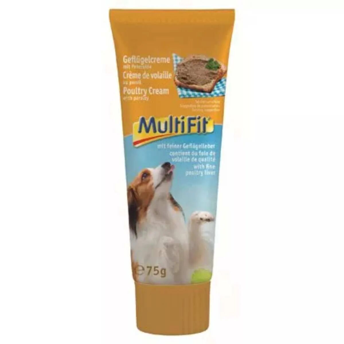 MULTIFIT Snack Dog Crema 75G FEGATO DI POLLO/PREZZEMOLO