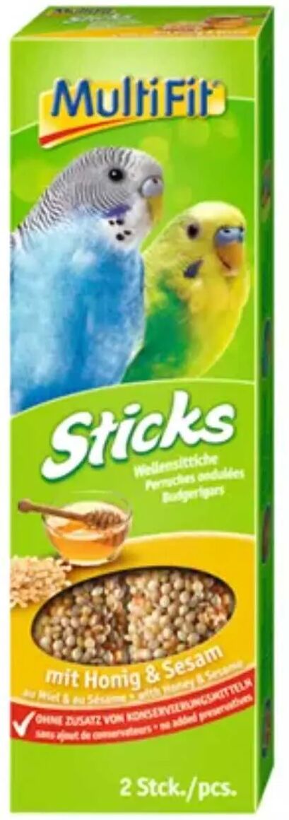 MULTIFIT Sticks per Pappagalli 2X30G MIELE