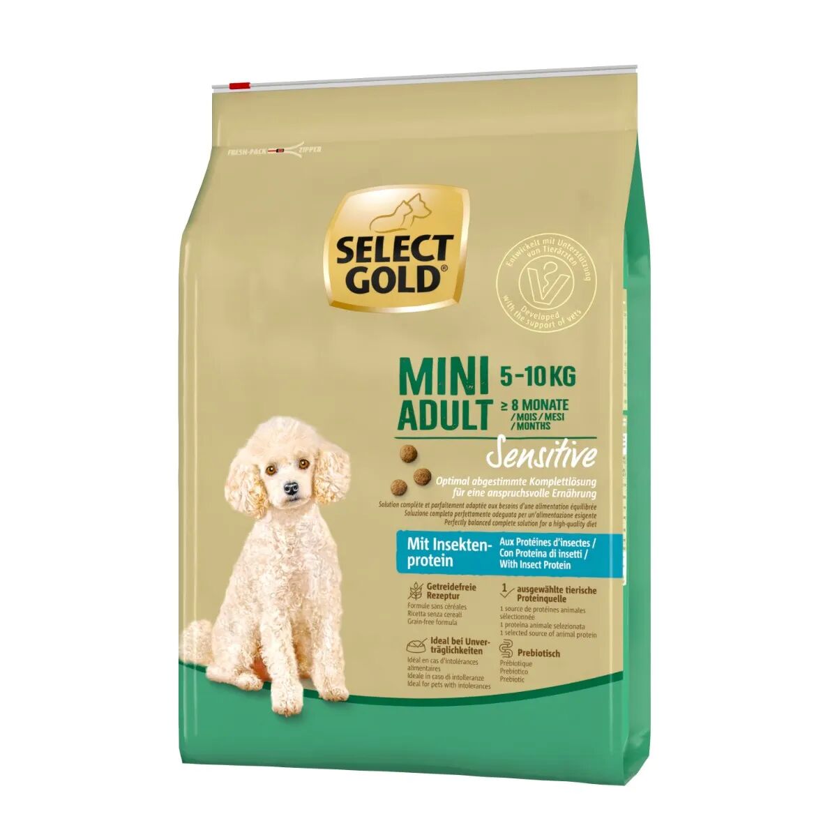 SELECT GOLD Extra Sensitive Mini Adult Insetti 4KG