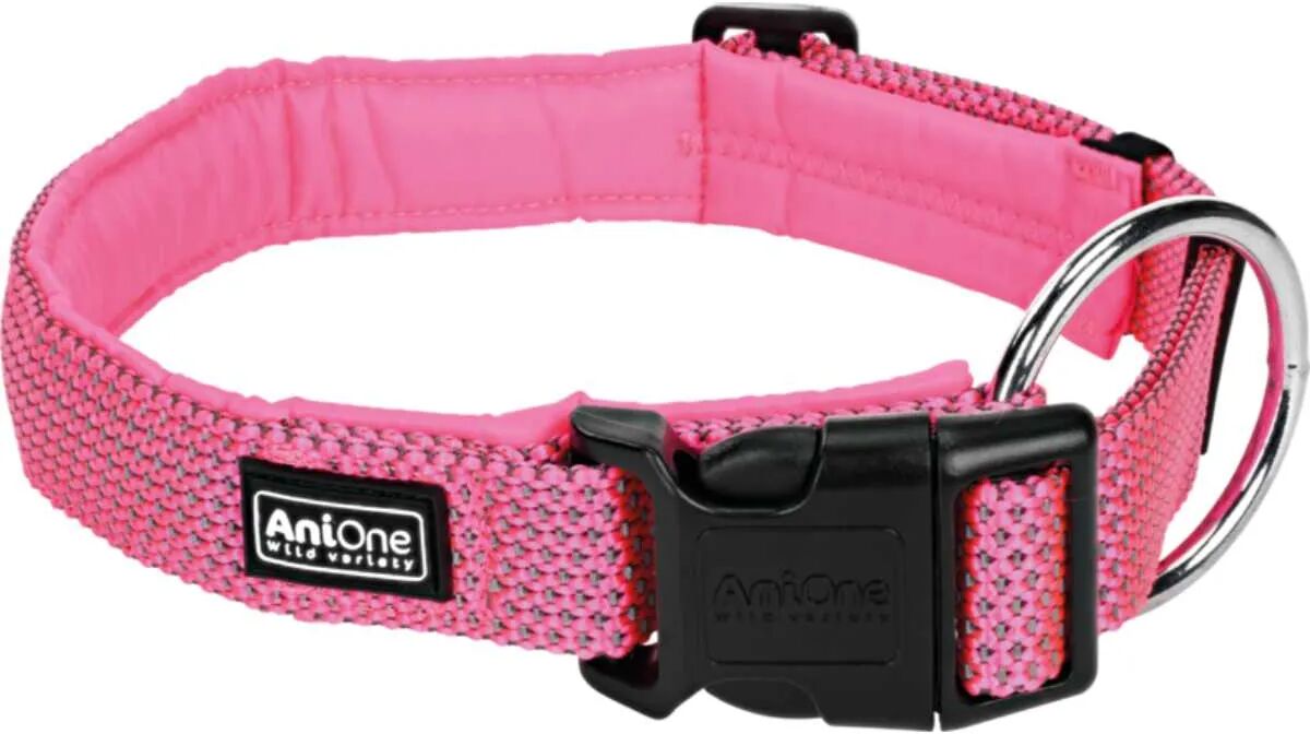 ANIONE Collare Comfort Riflettente Rosa XL