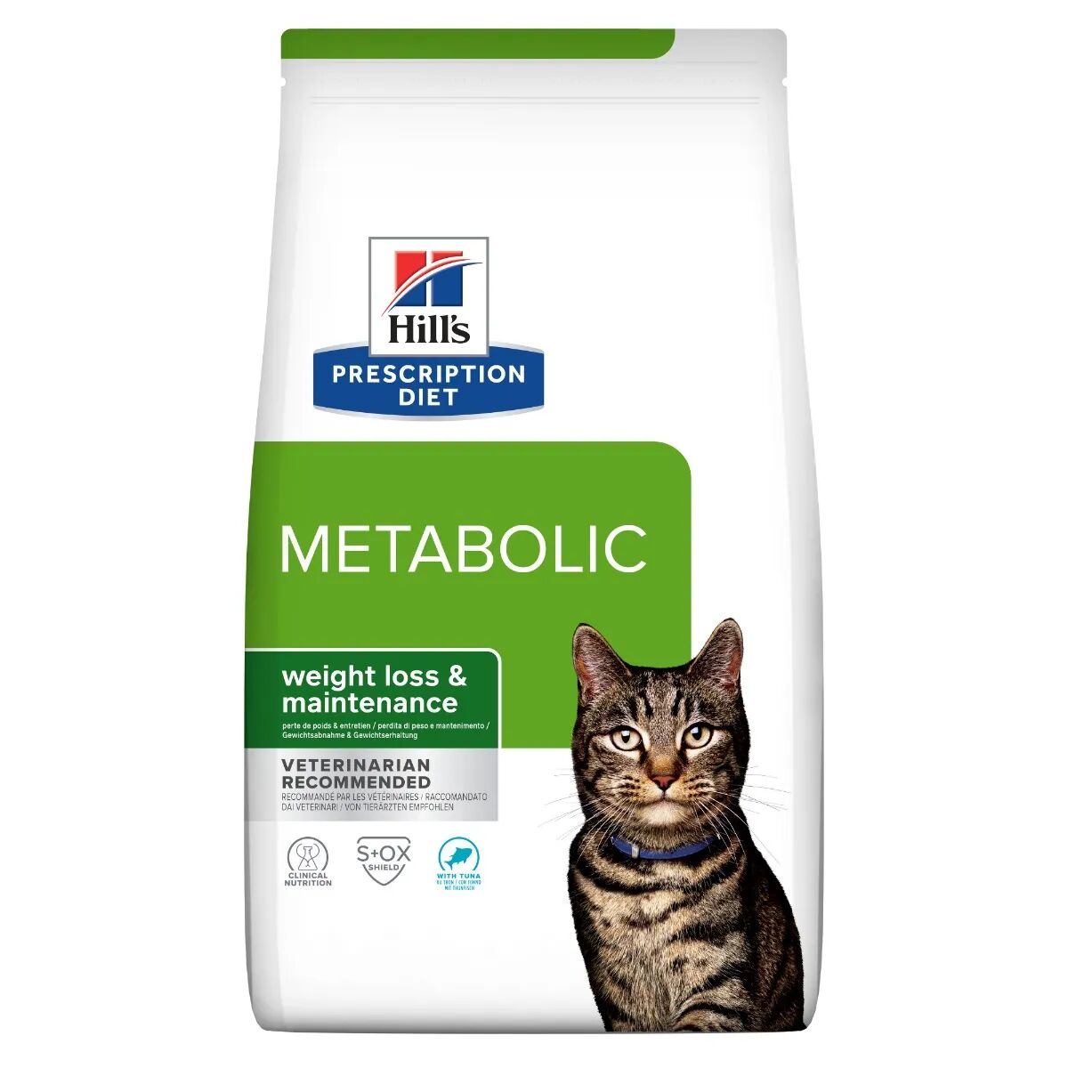HILLS Hill's Prescription Diet Metabolic Alimento Secco per Gatti con Tonno 3KG