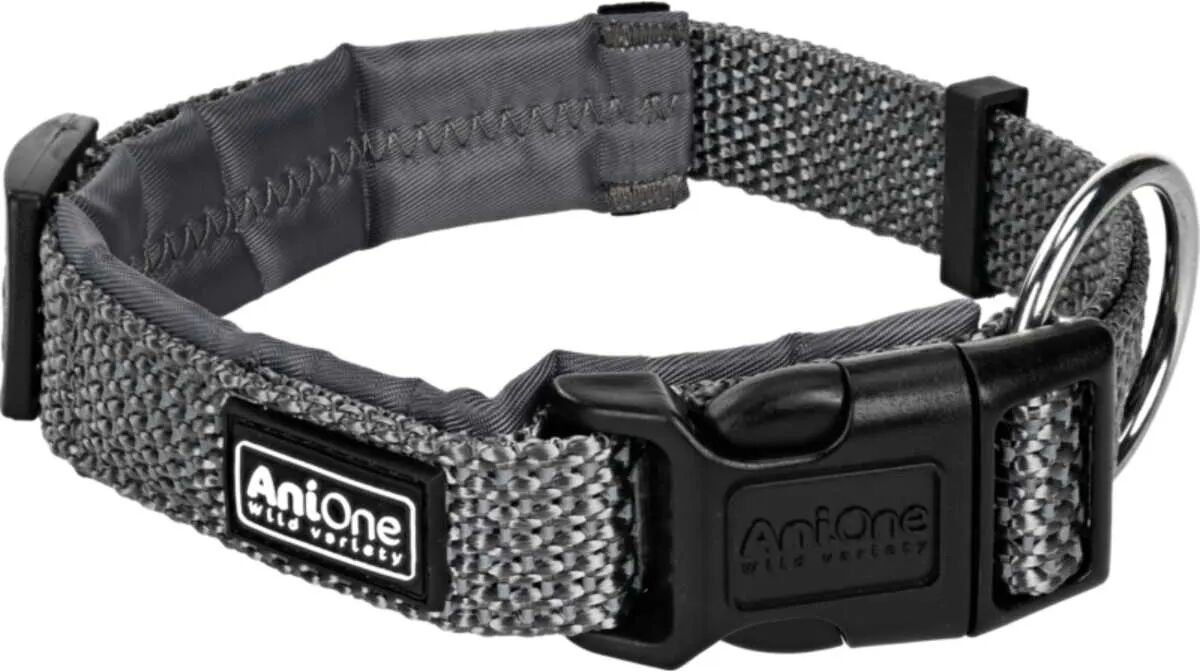 ANIONE Collare Comfort Riflettente Grigio M