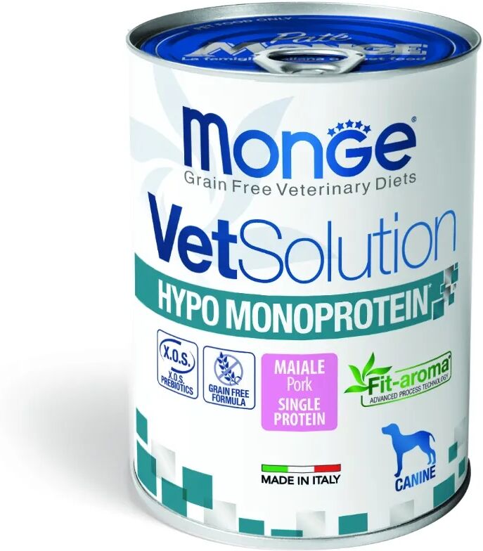 MONGE Vet Solution Hypo Monoproteico Dog 400G MAIALE