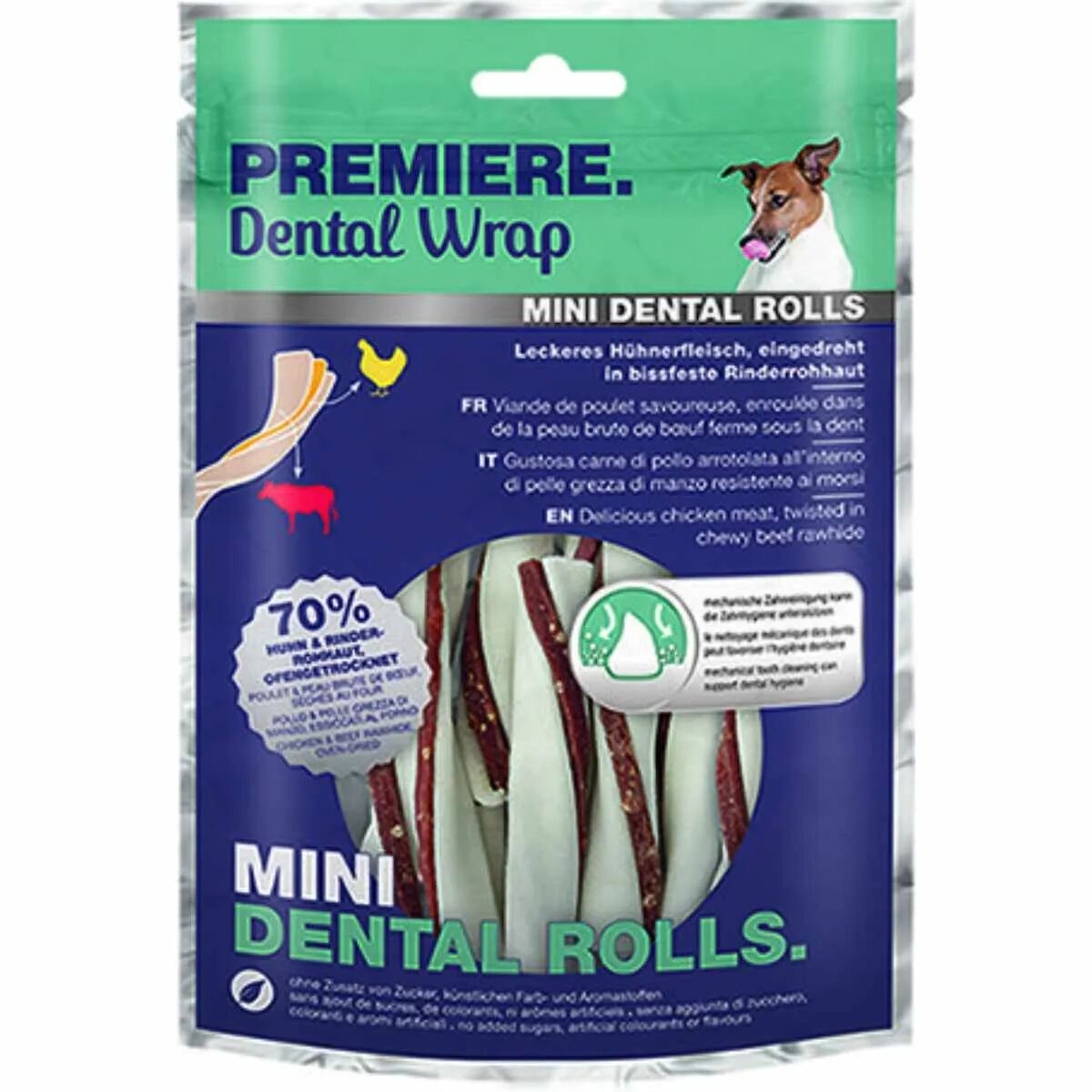 PREMIERE Snack Dog Wrap Dental Roll Pollo e Manzo 8PZ