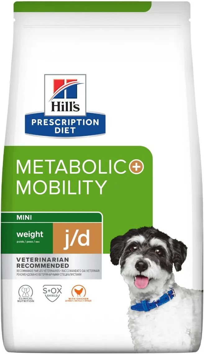 HILLS Hill's Prescription Diet Metabolic + Mobility Mini Crocchette per Cani per la Gestione del Peso + Salute Articolare 6KG