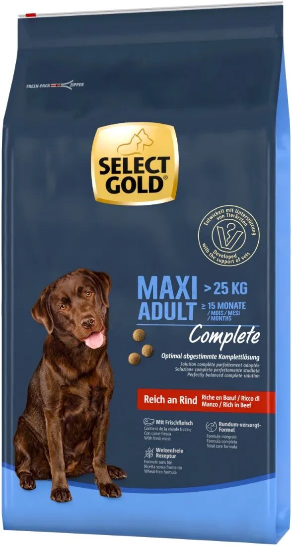 SELECT GOLD Complete Maxi Adult Manzo 12KG