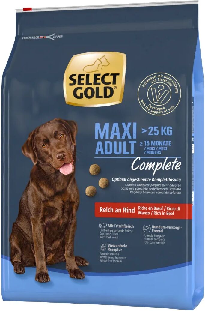 SELECT GOLD Complete Maxi Adult Manzo 4KG