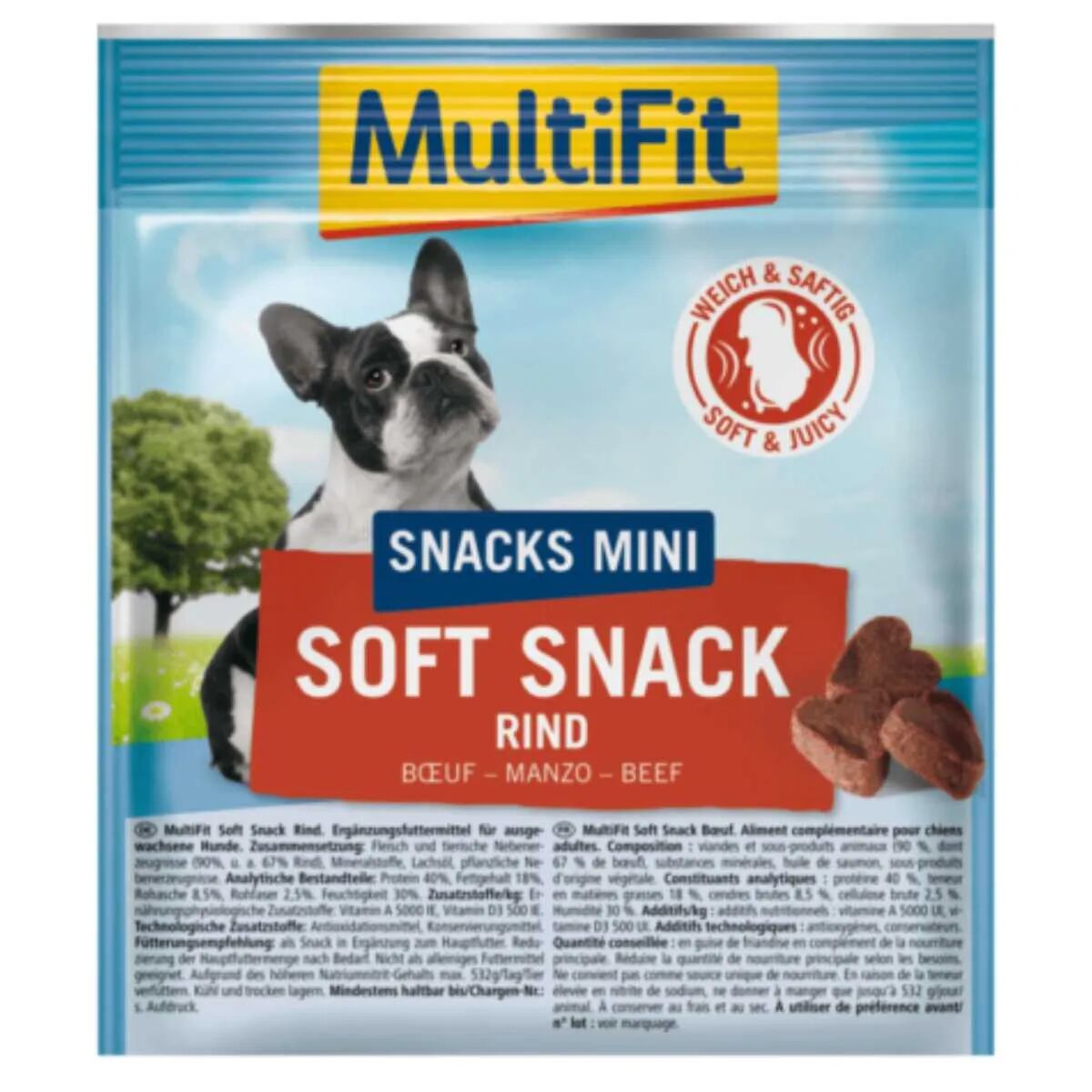 MULTIFIT Soft Snack Mini 30G MANZO