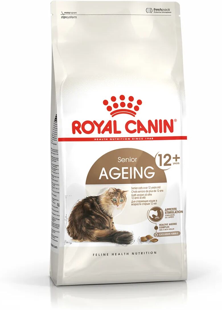 ROYAL CANIN Cat Ageing +12 Alimento Completo per Gatti Anziani  di Oltre 12 Anni di Età 400G