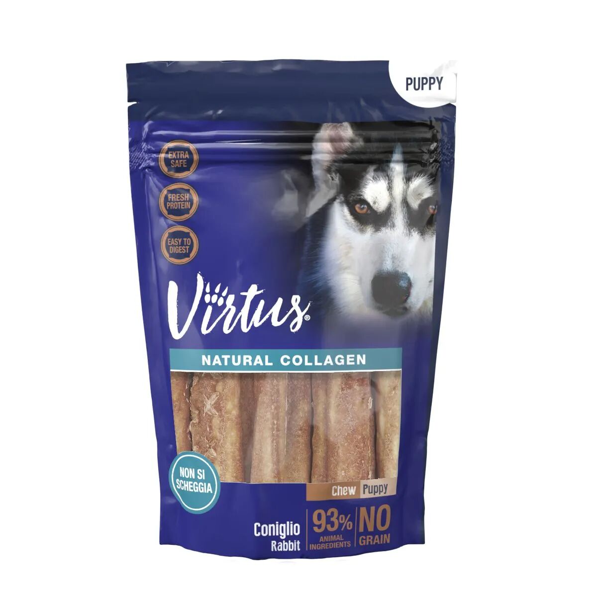 VIRTUS snack dog collagene Chew Puppy Coniglio 90G 90G