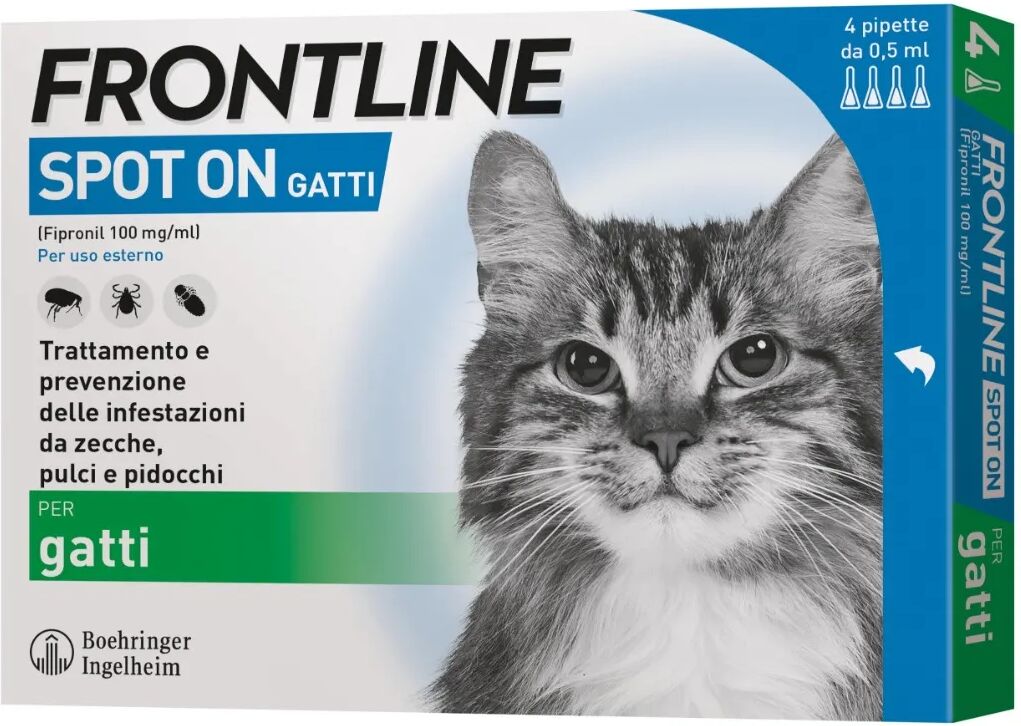 FRONTLINE Antiparassitario Spot-On per Gatti 4 PIPETTE