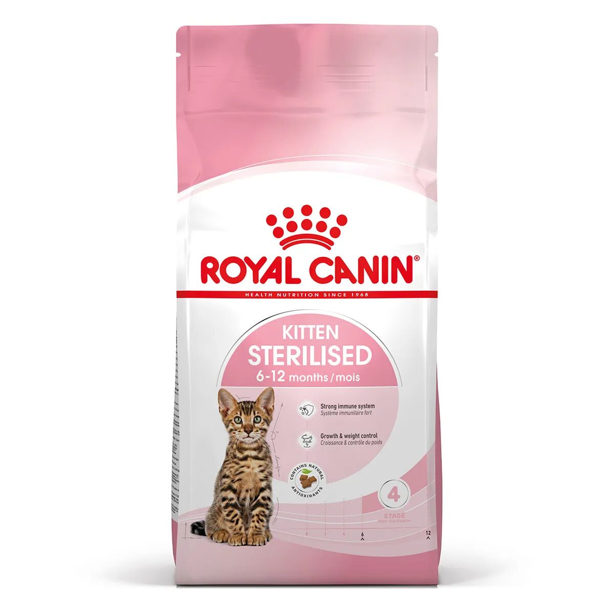 ROYAL CANIN Kitten Sterilised Alimento completo per gattini sterilizzati da 6 a 12 mesi di età 2KG