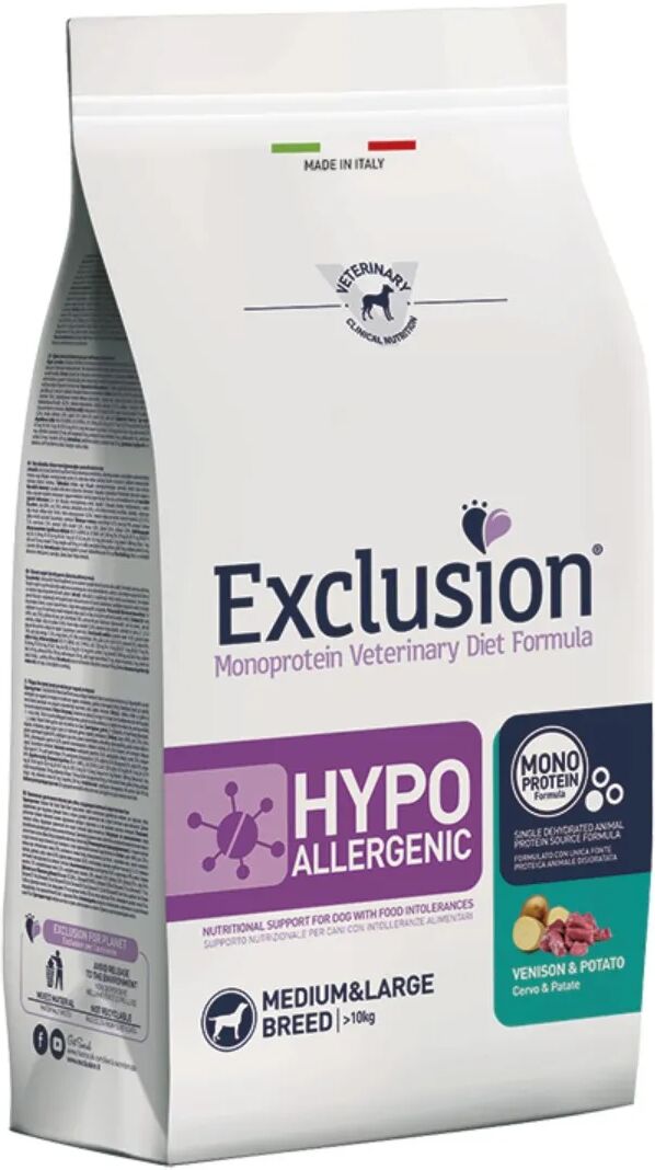 EXCLUSION Hypoallergenic Dog Medium&Large Cervo 12KG