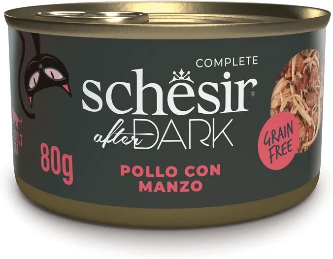 SCHESIR After Dark Cat Lattina Multipack 12x80G POLLO CON MANZO