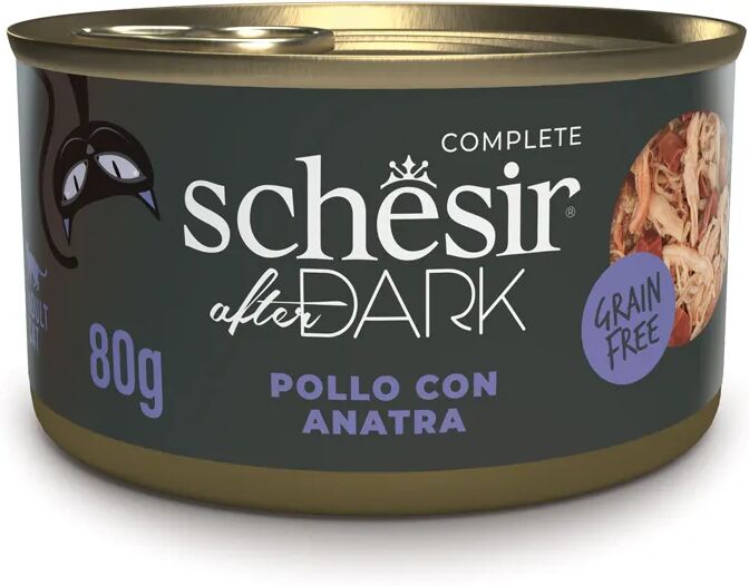 SCHESIR After Dark Cat Lattina Multipack 12x80G POLLO CON ANATRA