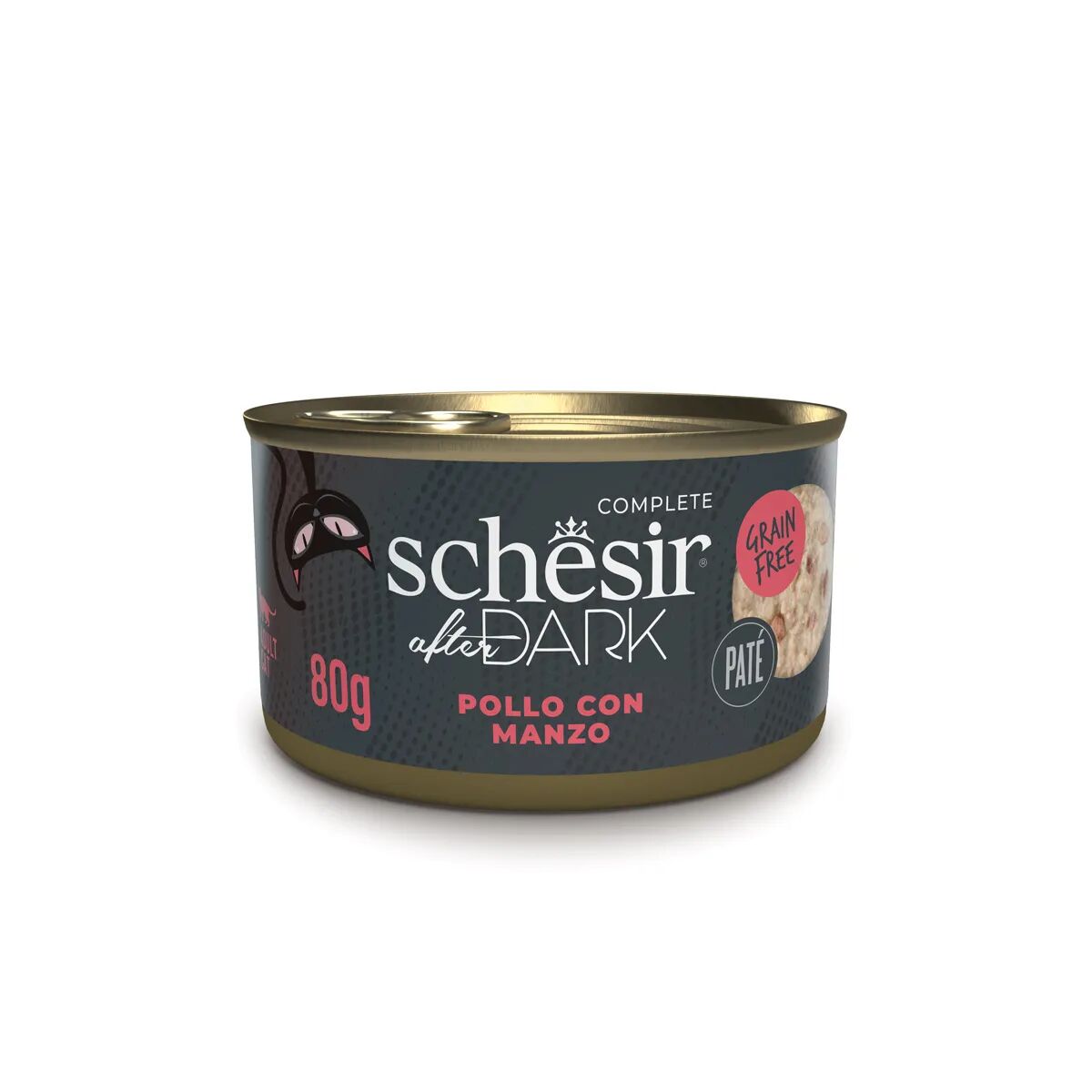 SCHESIR After Dark Patè Cat Lattina Multipack 12x80G POLLO CON MANZO