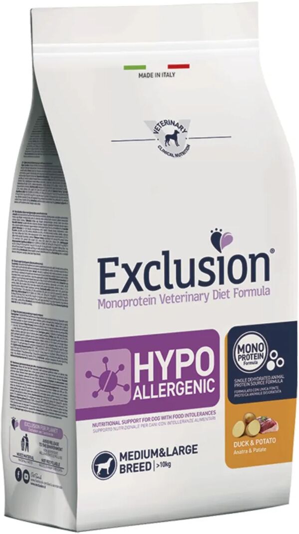 EXCLUSION Dog Hypoallegenic Medium large Anatra 2KG