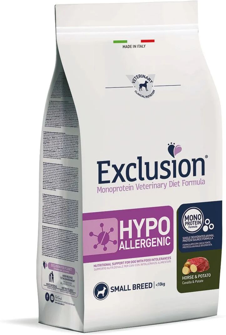 EXCLUSION Dog Diet Hypoallergenic Small Cavallo e Patate 2KG