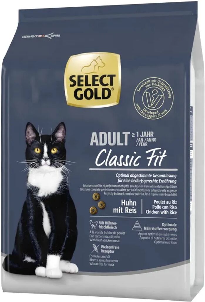 SELECT GOLD Cat Classic Fit Pollame e Riso 2.5KG