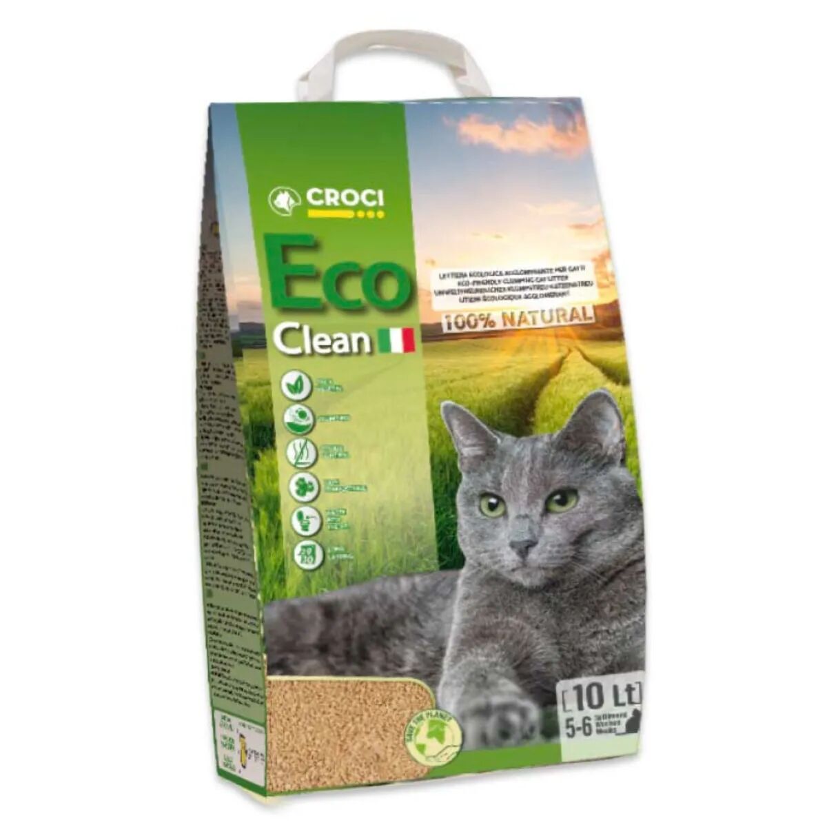 CROCI Lettiera per Gatto Eco Clean 10L