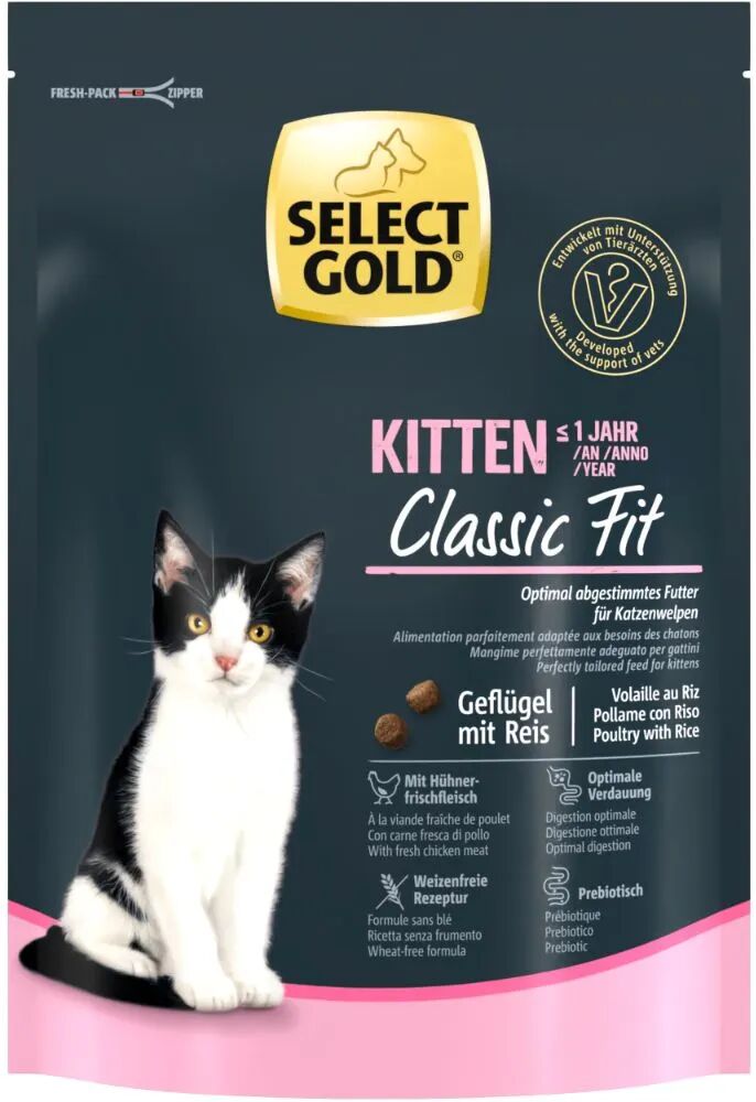 SELECT GOLD Kitten Pollame e Salmone 300G