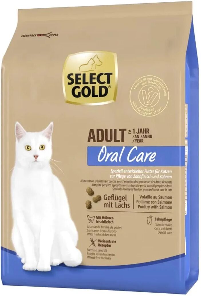 SELECT GOLD Cat Oral Care Adult Pollame con Salmone 2.5KG