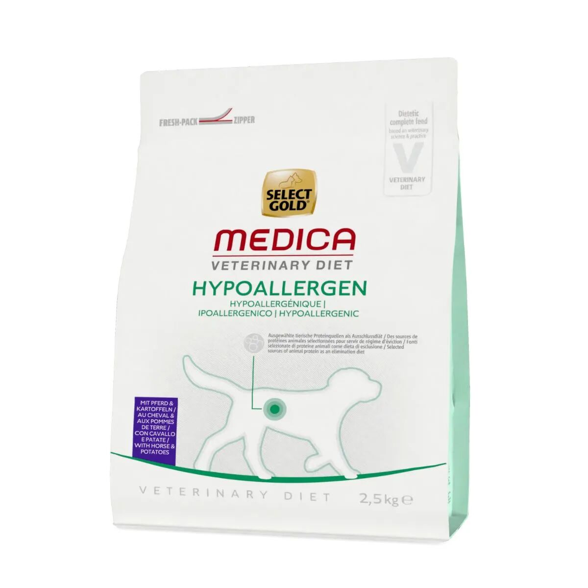 SELECT GOLD MEDICA Dog Hypoallergenic Cavallo 2.5KG