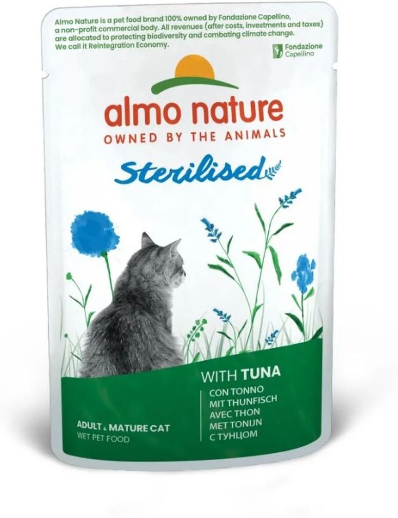 ALMO NATURE Cat Sterilised Busta Multipack 30x70G TONNO