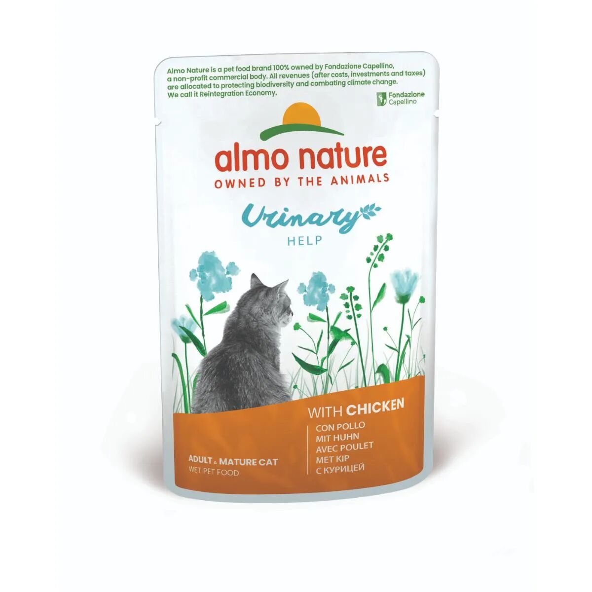 ALMO NATURE Cat Holistic Urinary Help Busta Multipack 30x70G POLLO