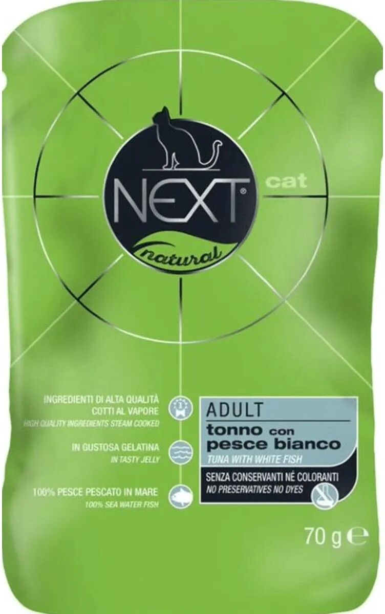 NEXT Natural Cat Busta Multipack 30x70G TONNO CON PESCE BIANCO