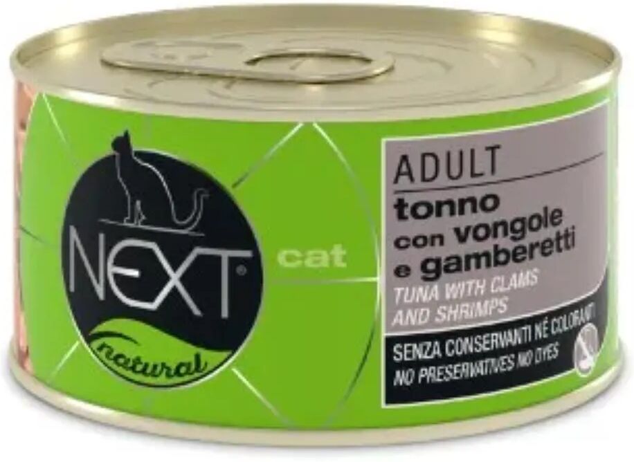 NEXT Natural Cat Lattina Multipack 24x150G TONNO CON VONGOLE E GAMBERETTI