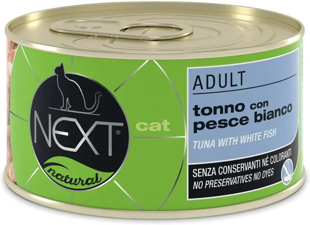 NEXT Natural Cat Lattina Multipack 24x150G TONNO CON PESCE BIANCO