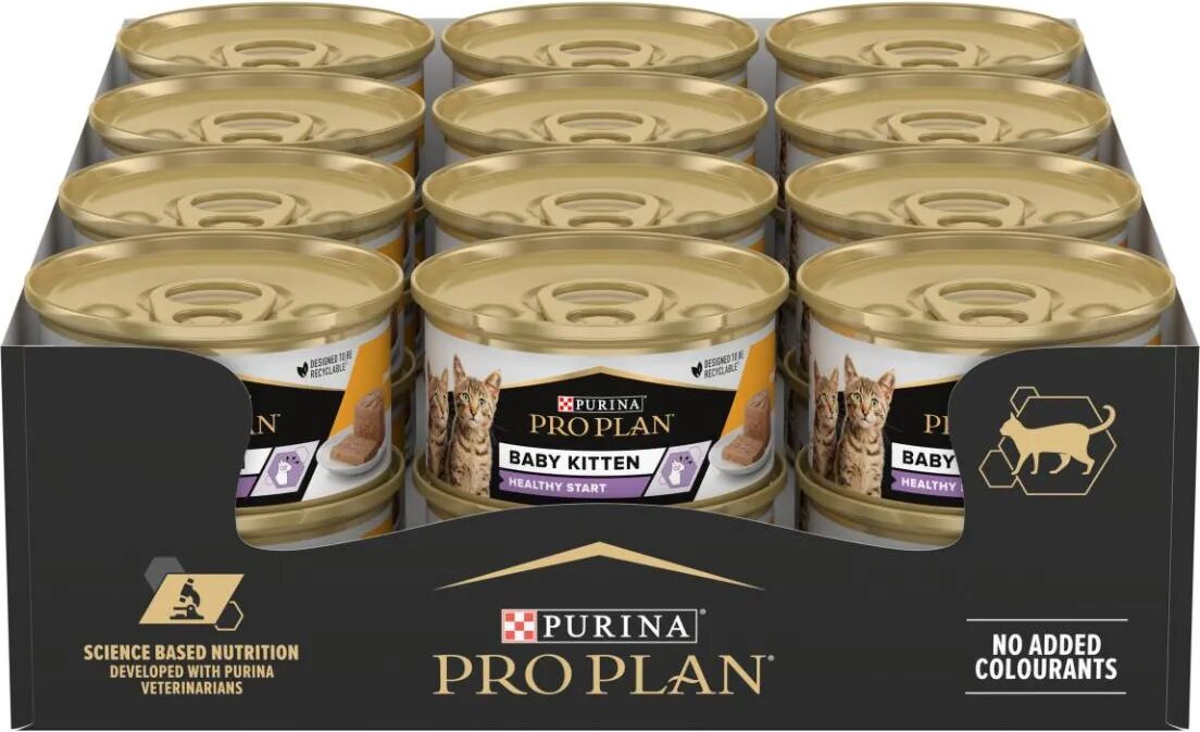 PURINA PRO PLAN Healthy Start Baby Kitten Multipack 24x85G POLLO