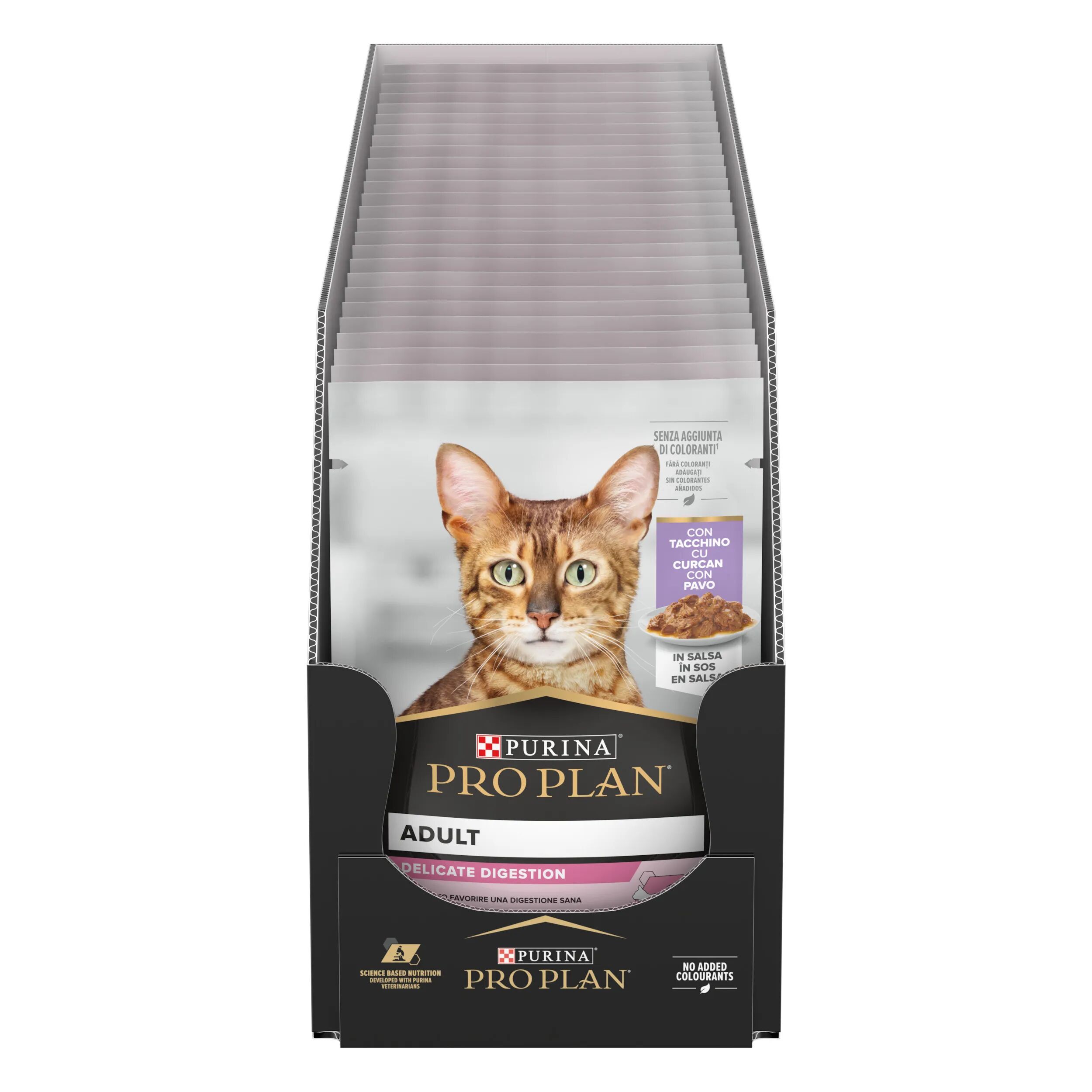 PURINA PRO PLAN Delicate Digestion Cat Busta Multipack 26X85G TACCHINO