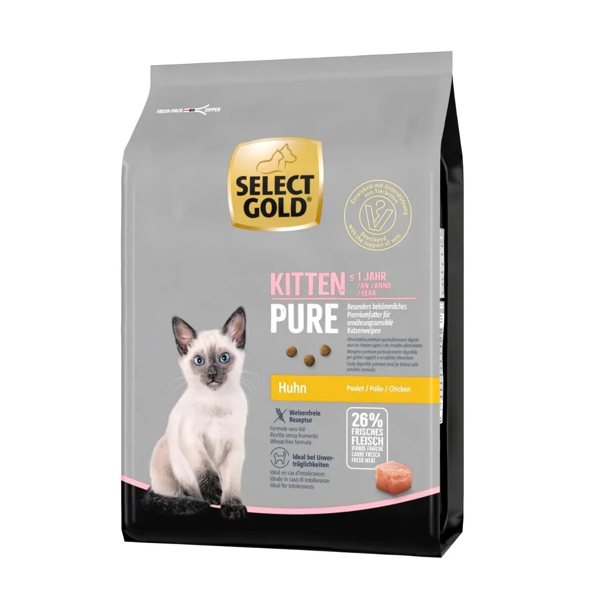 SELECT GOLD Pure per Kitten con Pollo 2.5KG