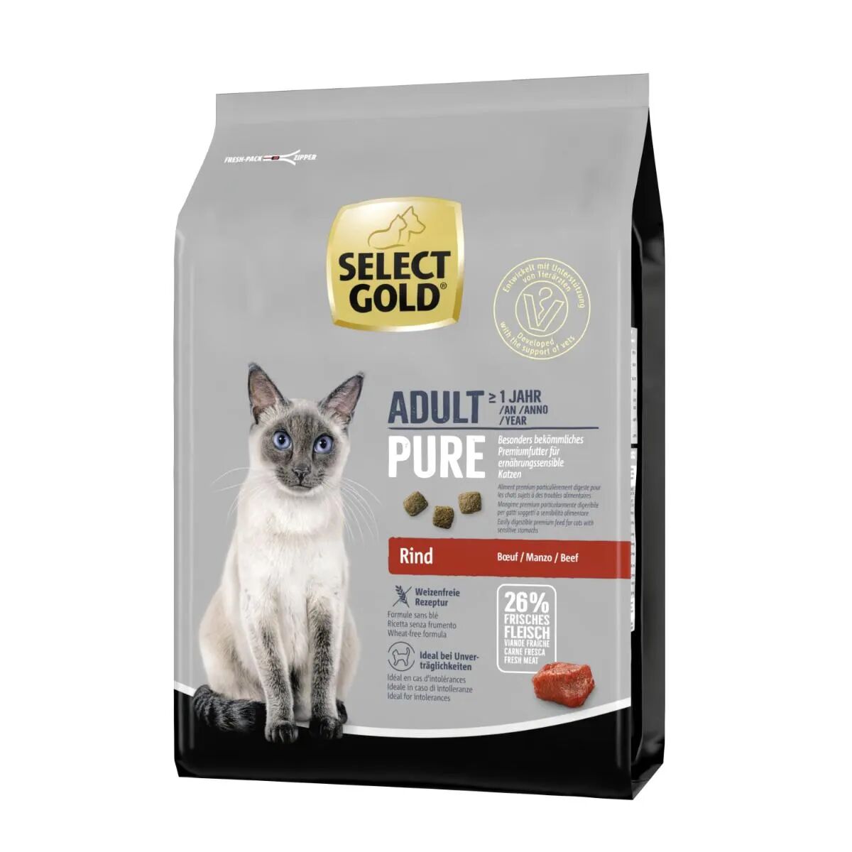 SELECT GOLD Pure Cat Manzo 2.5KG